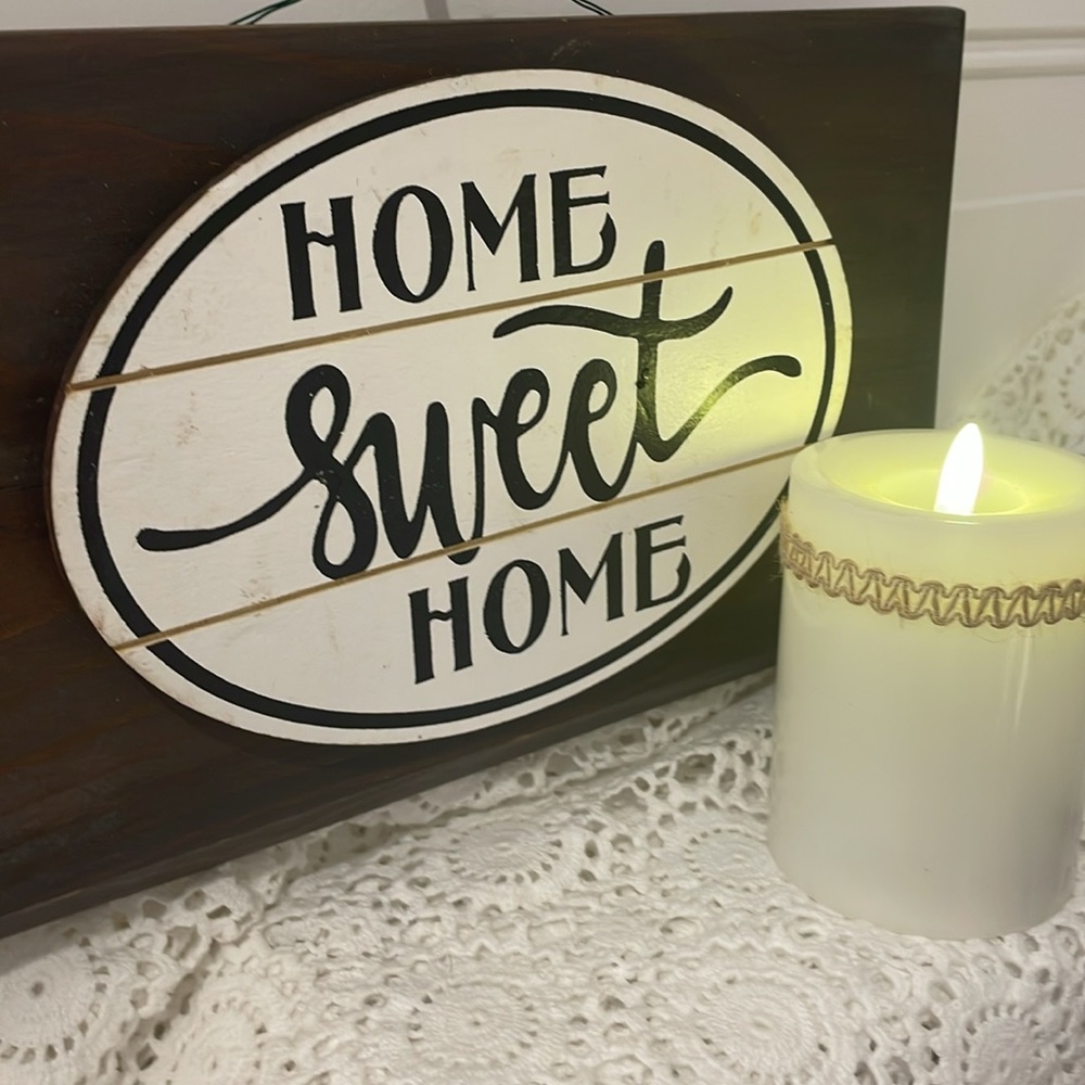 Handcrafted wall decor made from barn board and bead board
